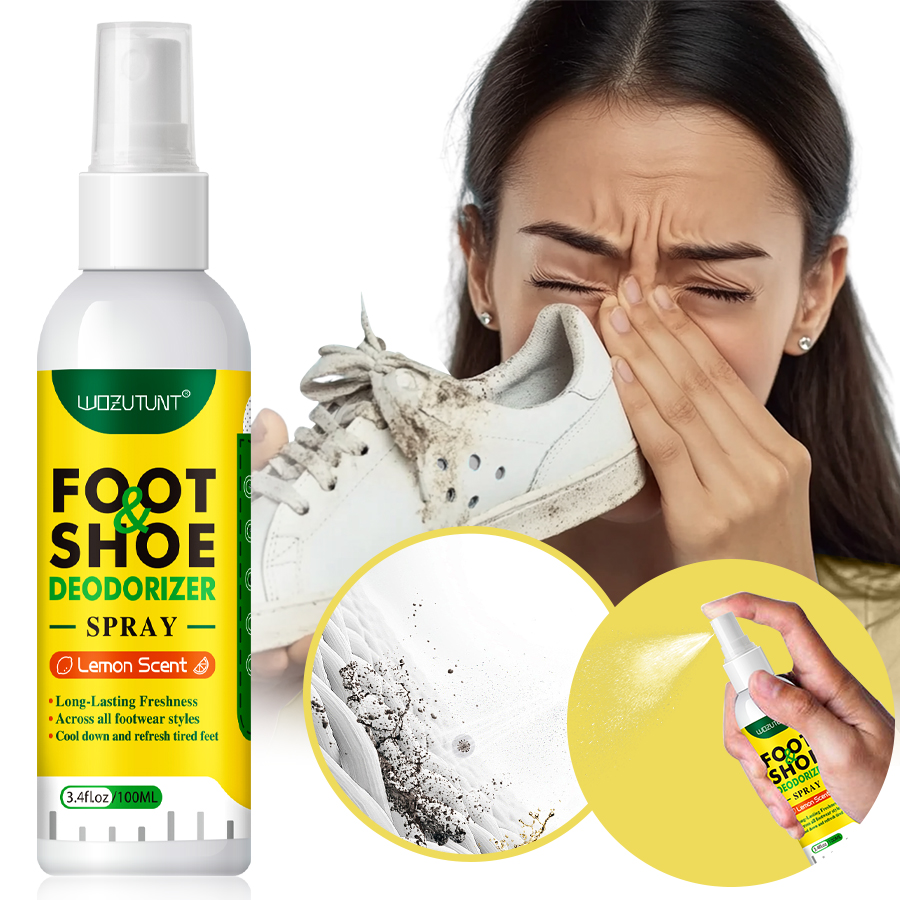 Shoe Deodorizer Ball - 100ml Foot Shoes Deodorizer Spray Lemon