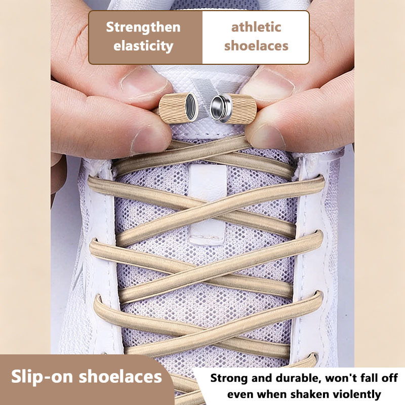Sneaker Care Accessories - 17 Colors Round Elastic Laces Without