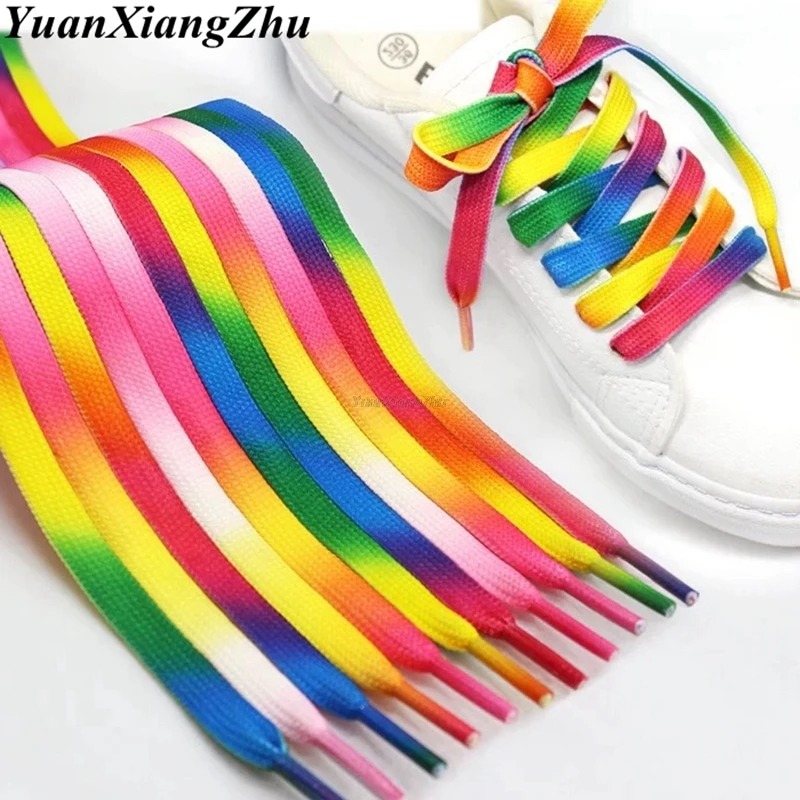 1 Pair Colorful Gradient Shoel - đánh giá và giá Sneaker Care Accessories