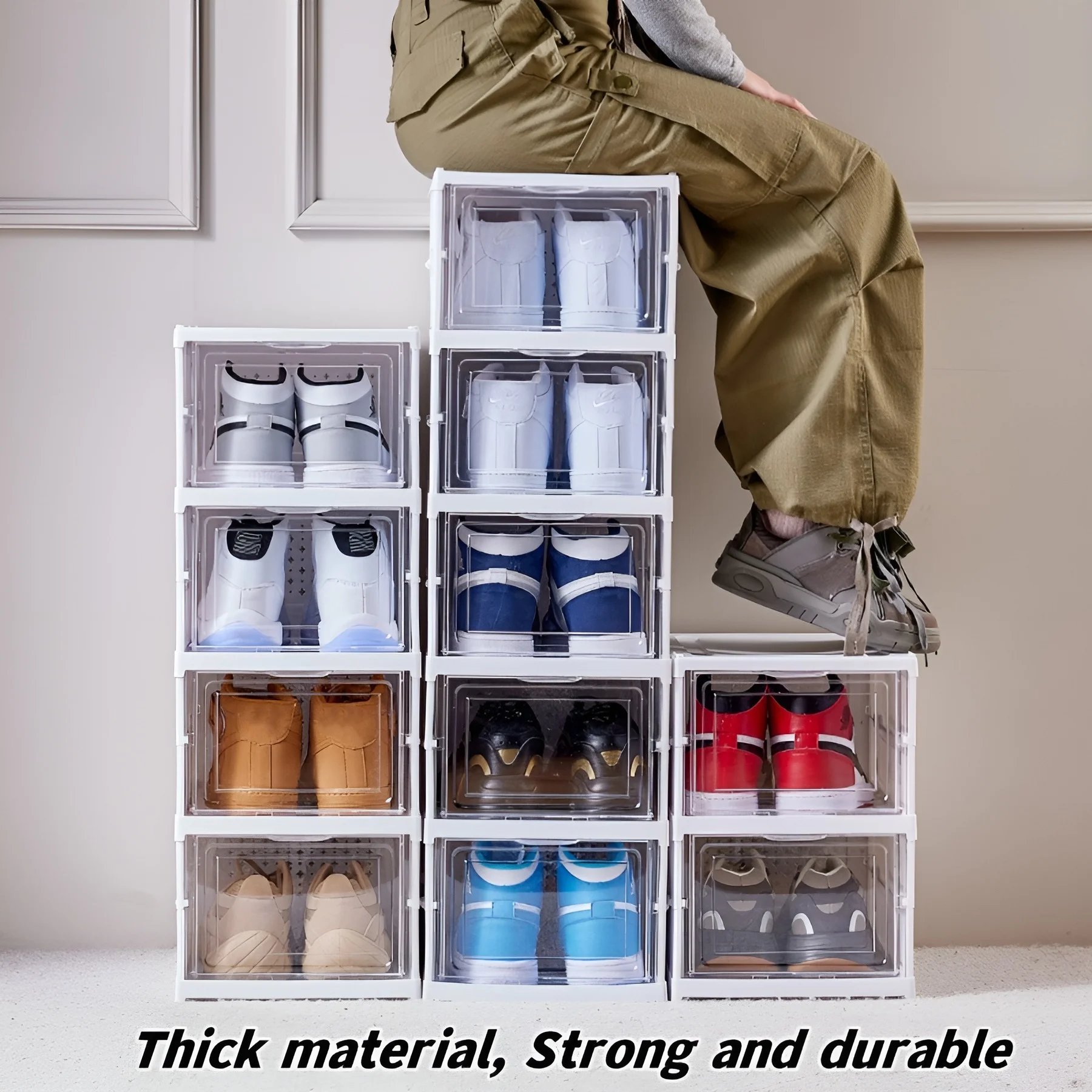 6 Layers Shoes Box Foldable Tr - đánh giá và giá Sneaker Care Shoe Box